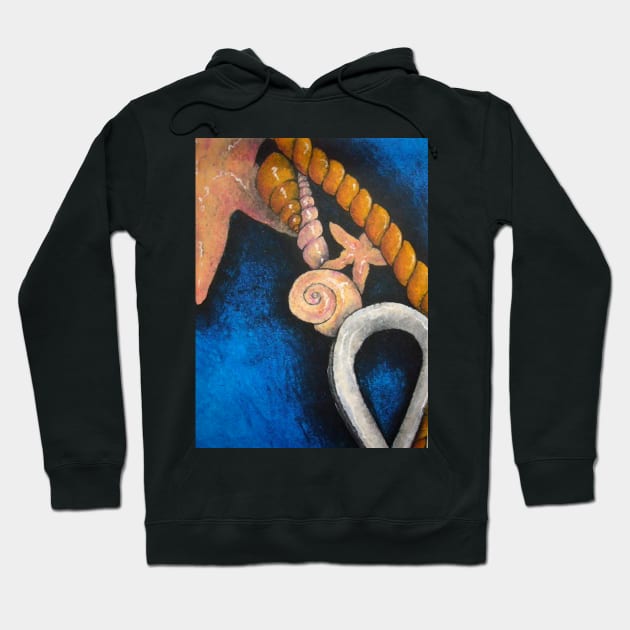 Sea themed still life Hoodie by Jonesyinc